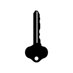 House key. White background.
