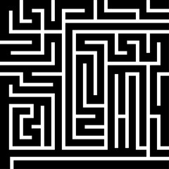 black and white maze