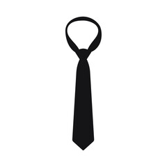 Necktie. White background.