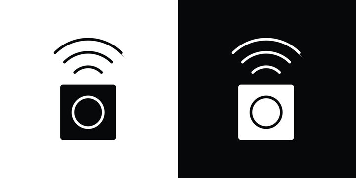 Motion sensor icon of a flat style vector