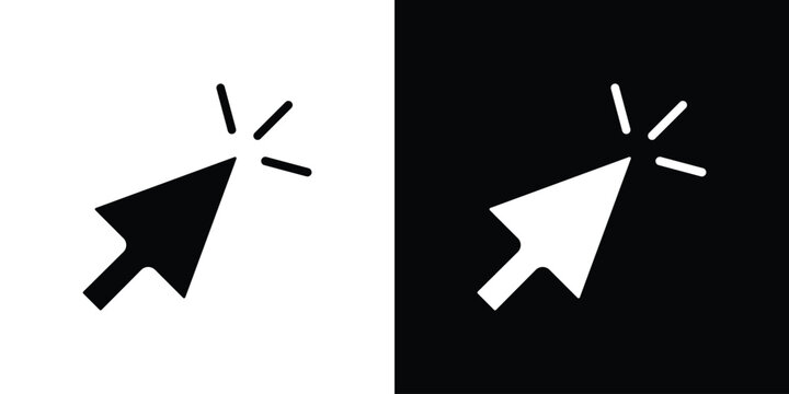 Mouse pointer icon of a flat style vector