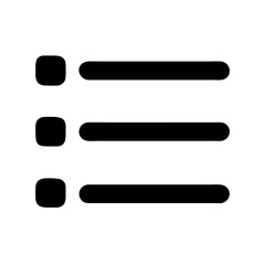 Obraz premium Ícone minimalista de lista