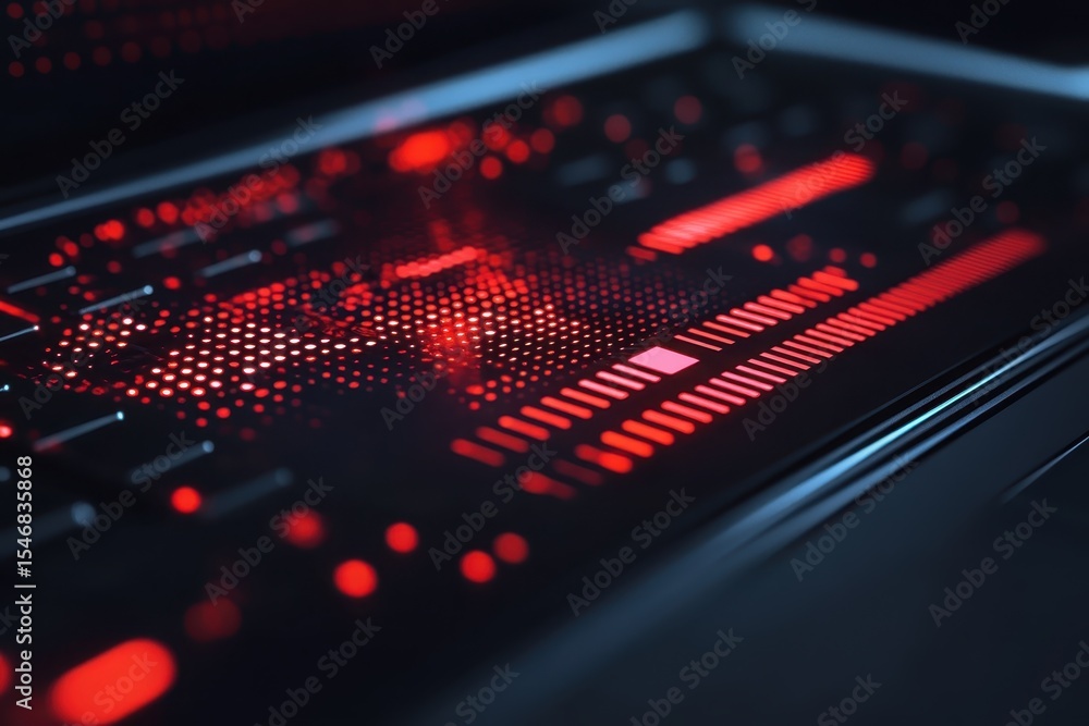 Poster digital progress bar illustrating pixelated downloading status with vibrant colors and dynamic visua