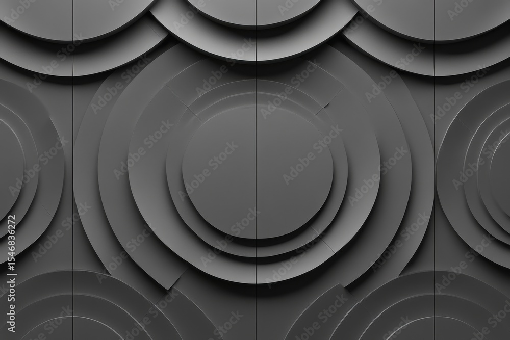 Aufkleber gray concentric rhombs create a ripple effect on a seamless background enhancing modern design aesth