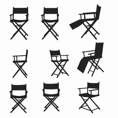 Director chair collection seat studio silhouette