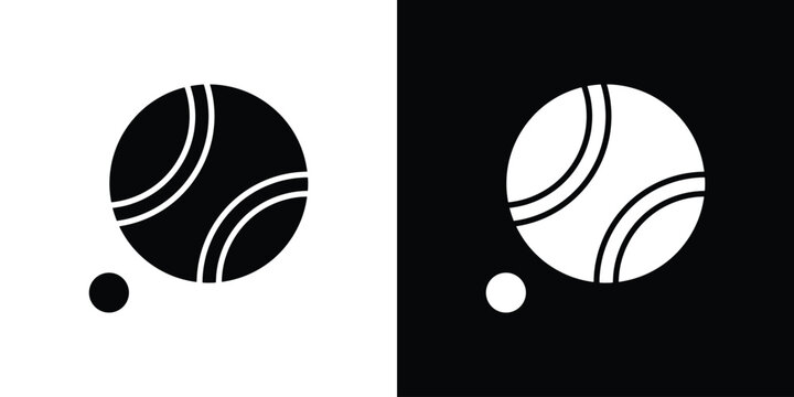 Petanque icon of a flat style vector