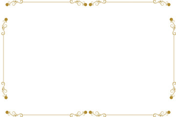 Simple Rectangle Photo and Picture Frame, or Border with Transparent Background