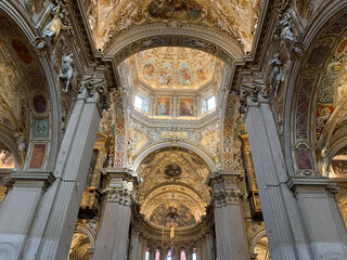 Bergamo Duomo Cathedral interior, Bergamo, Italy