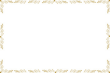 Simple Rectangle Photo and Picture Frame, or Border with Transparent Background
