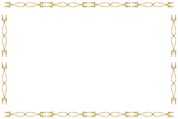 Simple Rectangle Photo and Picture Frame, or Border with Transparent Background