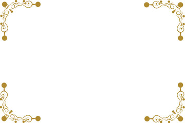 Simple Rectangle Photo and Picture Frame, or Border with Transparent Background