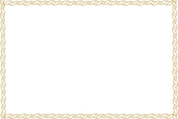 Simple Rectangle Photo and Picture Frame, or Border with Transparent Background
