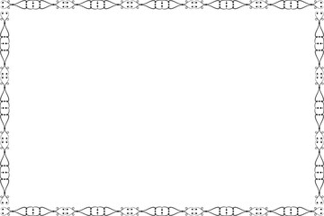 Simple Rectangle Photo and Picture Frame, or Border with Transparent Background