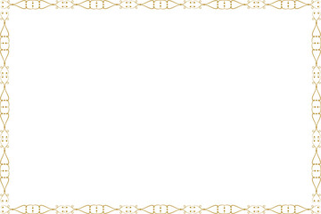 Simple Rectangle Photo and Picture Frame, or Border with Transparent Background