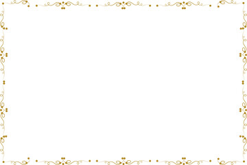Simple Rectangle Photo and Picture Frame, or Border with Transparent Background