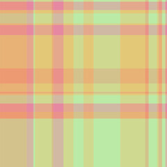 Cowboy plaid vector seamless, neutral fabric texture pattern. Art background tartan textile check in orange and amber colors.