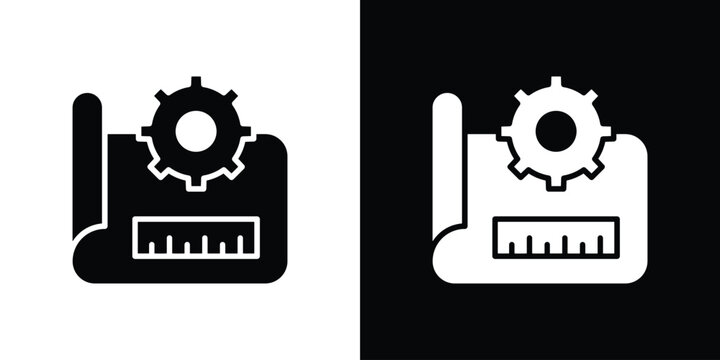 Prototyping icon of a flat style vector