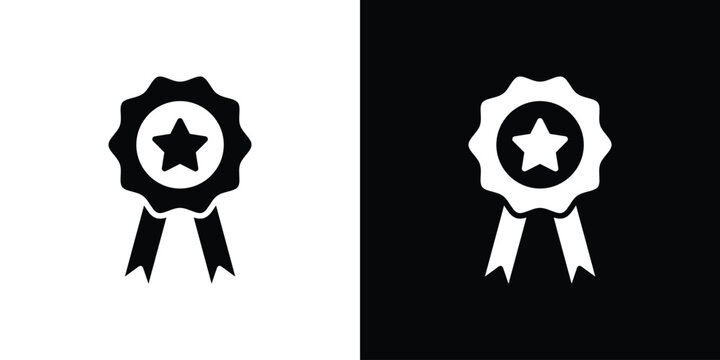 Recognition icon of a flat style vector