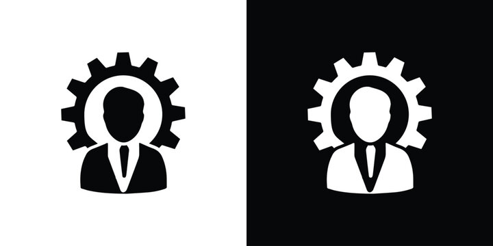 Responsible icon of a flat style vector