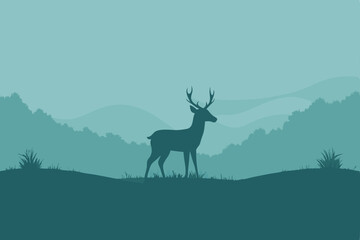 deer in the woods