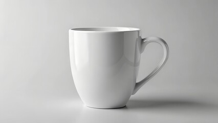 blank ceramic cup mockup for branding side view