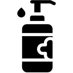 Obraz premium Foam cleanser bottle icon for beauty and cosmetology