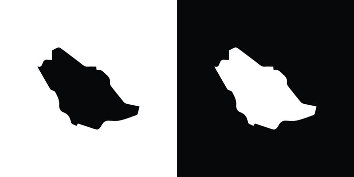 Saudi arabia icon of a flat style vector