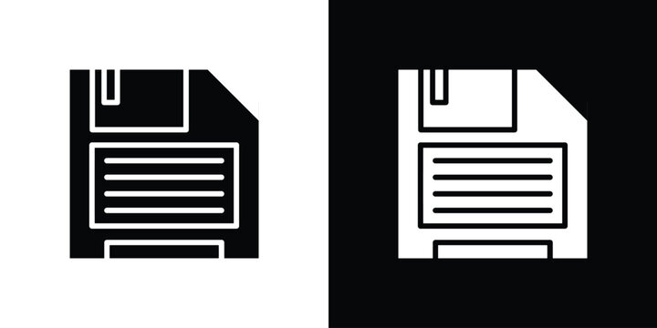 Save file icon of a flat style vector