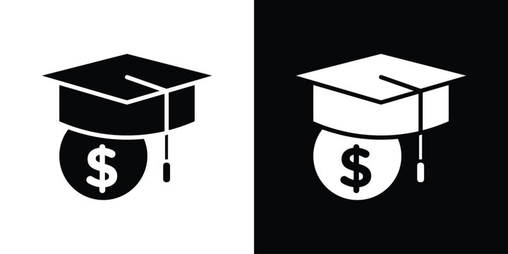 School fees icon of a flat style vector