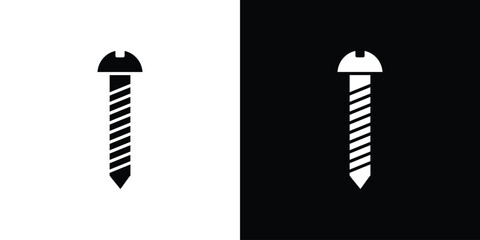 Fototapeta premium Screw icon of a flat style vector