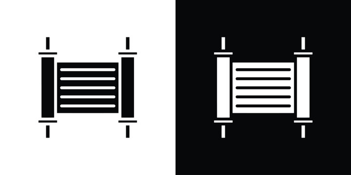 Scrolls icon of a flat style vector