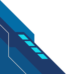 Blue Futuristic Corner