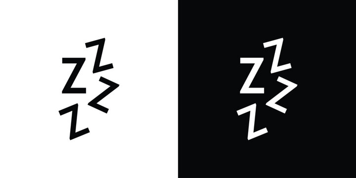 Snooze icon of a flat style vector