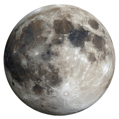 Detailed Lunar Surface: A High-Resolution Image of the Moon's Craters and Maria