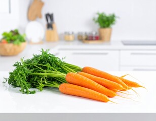 carrots on a wooden table