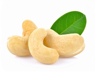 cashew nuts isolated on white background