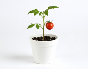tomato plant in a pot