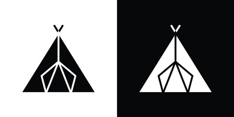 Tepee icon of a flat style vector © Vince