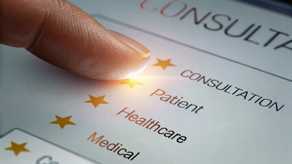 Healthcare Call Center and Consultation Concept. Enhance your healthcare experience with remote consultation call to connect with medical support center online for expert services