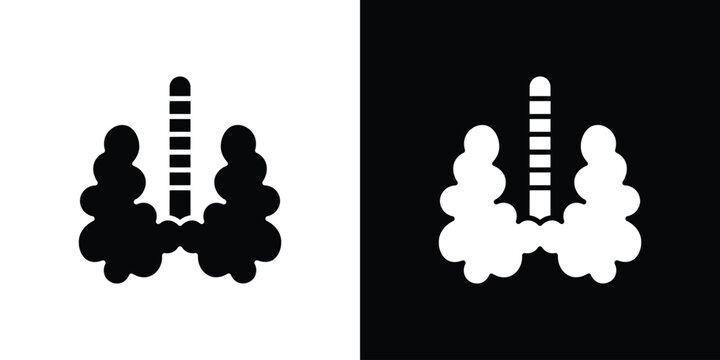 Thyroid gland icon of a flat style vector