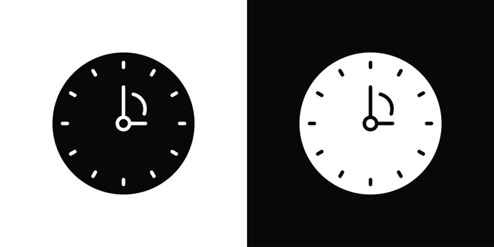 Timelapse icon of a flat style vector