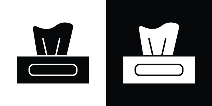 Tissue box icon of a flat style vector