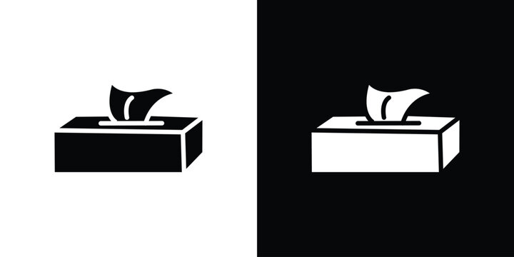 Tissue box icon of a flat style vector