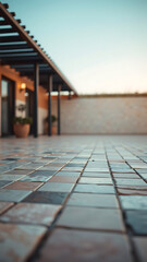 Colorful Pastel Terrazzo Background Texture with Stone Tiles vertical
