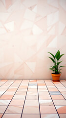 Colorful Pastel Terrazzo Background Texture with Stone Tiles vertical