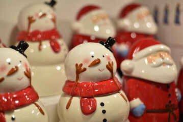 Figures of New Year snowmen