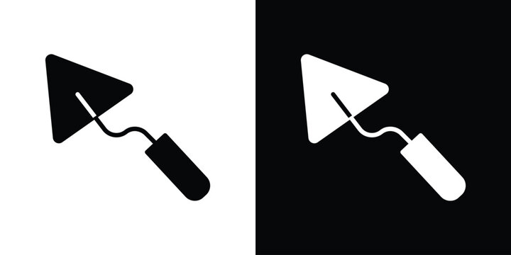 Trowel icon of a flat style vector