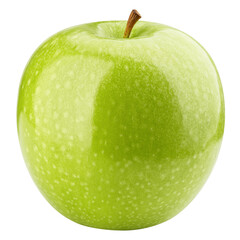 green Apple isolated on white background, full depth of field