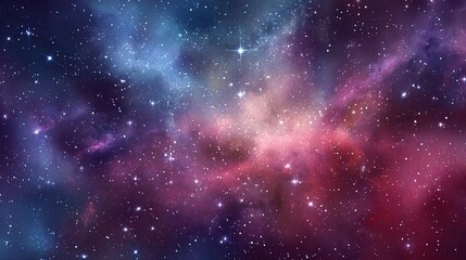 Obraz premium Explore the cosmos a stunning space nebula background with vibrant colors and bright stars galore