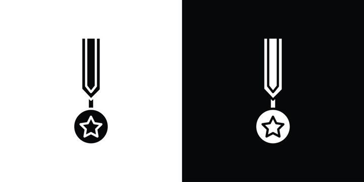 Veteran icon of a flat style vector